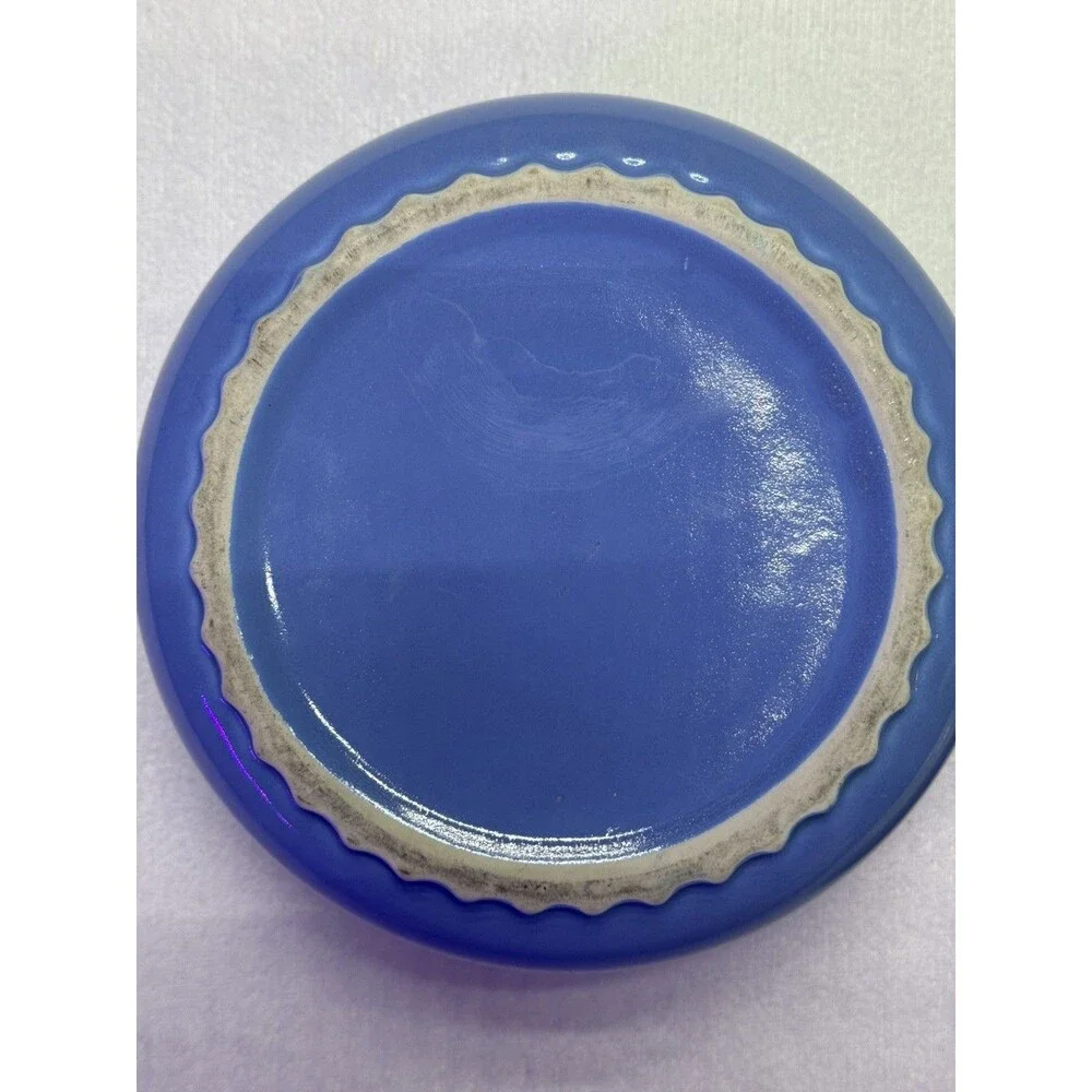 Hall China Co. Mary Dunbar Blue Rose Casserole Superior Quality Kitchenware USA